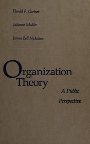Organization theory a public perspective