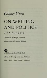 On writings and politics, 1967-1983