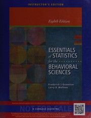 Essentials of statistics for the behavioral sciences