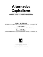 Alternative capitalisms geographies of emerging regions