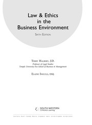 Law & ethics in the business environment