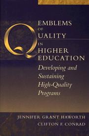 Emblems of quality in higher education developing and sustaining high-quality programs