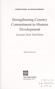 Strenghtening country commitment to human development lessons from nutrition