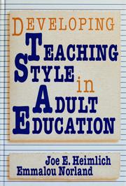Developing teaching style in adult education