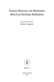 Francis Mercury van Helmont's "Sketch of Christian Kabbalism"
