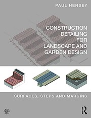 Construction detailing for landscape and garden design surface, steps and margins