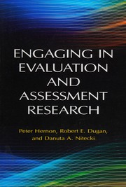 Engaging in evaluation and assessment research