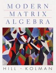 Modern matrix algebra