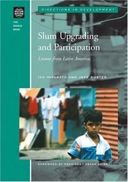 Slum upgrading and participation lessons from Latin America