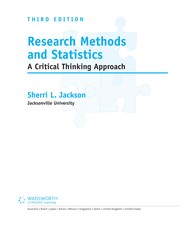 Research methods and statistics a critical thinking approach