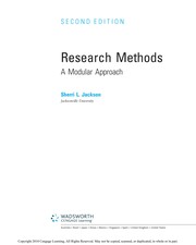 Research methods a modular approach