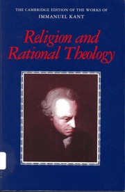 Religion and rational theology