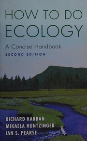 How to do ecology a concise handbook