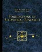 Foundations of behavioral research