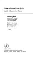 Linear panel analysis models of quantitative change