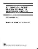 Experimental design procedures for the behavioral sciences