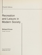 Recreation and leisure in modern society