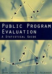 Public program evaluation a statistical guide