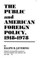 The public and American foreign policy, 1918-1978