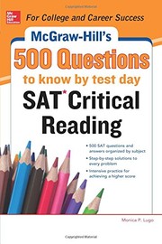 McGraw-Hill's 500 SAT critical reading questions to know by test day