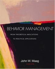 Behavior management from theoretical implications to practical applications