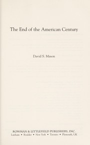 The end of the American century
