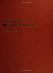 Handbook of Proto-Tibeto-Burman system and philosophy of Sino-Tibetan Reconstruction