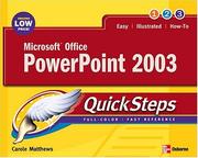 Microsoft Office PowerPoint 2007 quicksteps
