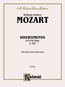 Divertimento in E-flat major, K.563 for violin, viola and cello