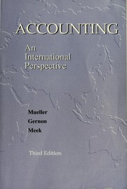 Accounting : an international perspective a supplement to introductory accounting textbooks