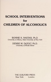 School interventions for children of alcoholics