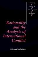 Rationality and the analysis of international conflict
