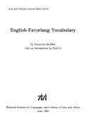 English-Favorlang vocabulary
