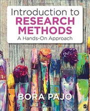 Introduction to research methods a hands-on approach