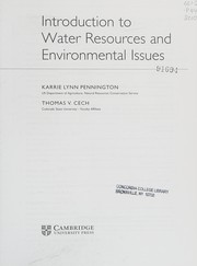 Introduction to water resources and environmental issues