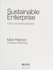 Sustainable enterprise a macromarketing approach