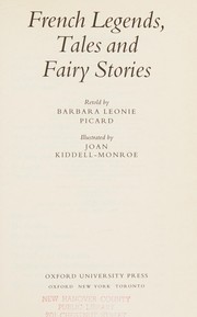 French legends, tales and fairy stories