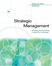 Strategic management building and sustaining competitive advantage