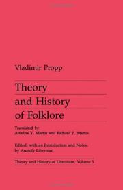 Theory and history of folklore