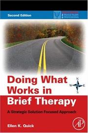 Doing what works in brief therapy a strategic solution focused approach