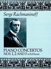 Piano concerto nos. 1,2, and 3 in full score