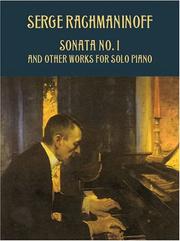 Sonata no.1 and other works for solo piano