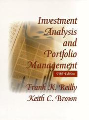 Investment analysis and portfolio management Frank K. Reilly, Keith C. Brown