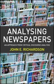 Analysing newspapers an approach from critical discourse analysis