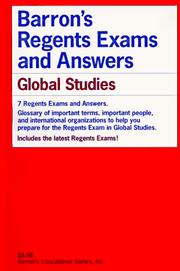 Barron's Regents exams and answers global history & geography