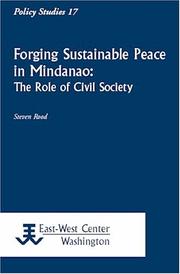Forging sustainable peace in Mindanao the role of civil society