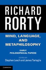 Mind, language, and metaphilosophy early philosophical papers