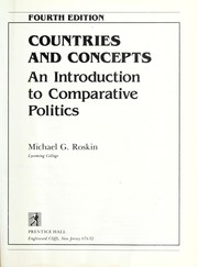 Countries and concepts an introduction to comparative politics