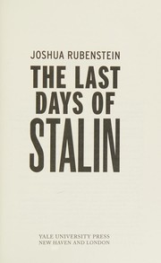 The last days of Stalin