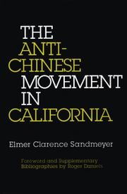 The anti-Chinese movement in California